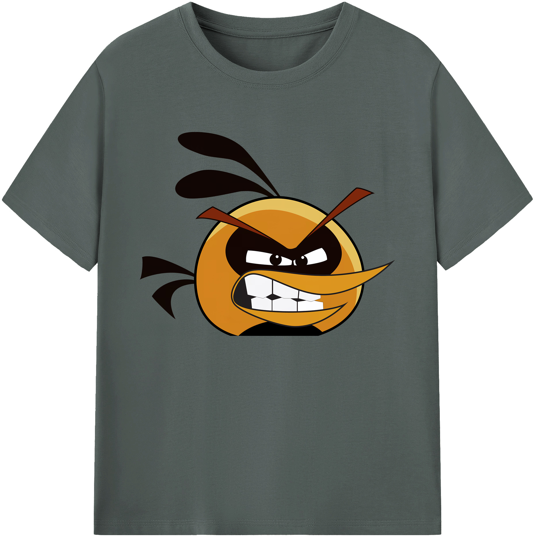 （画像用） Angry Birds アングリーバード 綿100％ メンズ半袖Tシャツ｜肌触りやわらか＆通気性